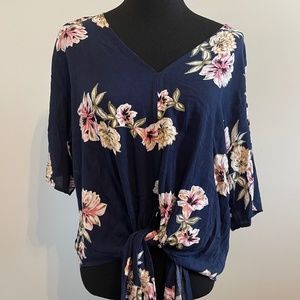LUG Flower Printed Blouse Size M